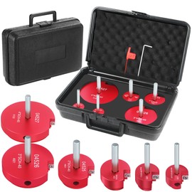 sliyxtwio 6 Pcs PVC Pipe Reamer Kit - Plastic Pipe Fitting Saver with 3/4'', 1'', 1-1/2'', 2'', 3'', 4'' Head Aluminum, PVC Socket Saver - For SCH40 PVC, ABS, CPVC - 3/8" Hex Shaft Fits 1/2" Drills