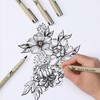 Mr. Pen- Drawing Pens for Artists, 8 Pack, Black Multiliner,