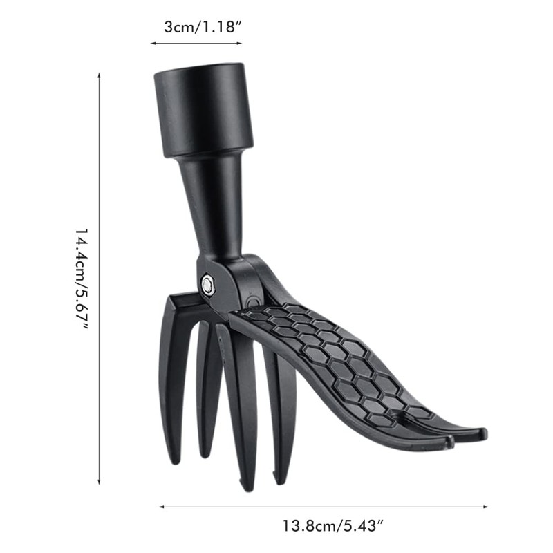 Steel Weed Puller Remover Plant Roots 4 Stainless Steel Claws