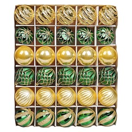 Dohance Christmas Ornaments Set 30ct Christmas Tree Decoration Ornament Balls Decor Baubles for Xmas Trees Decor Holiday Party Wedding Decoration