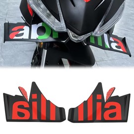 for RS457 2025 2024 Spoiler Motorcycle Accessories Side Wings Side Lower Fairing RS 457 rs457 winglets aerodynamic Front Lip kit RS457 Accessories (red)
