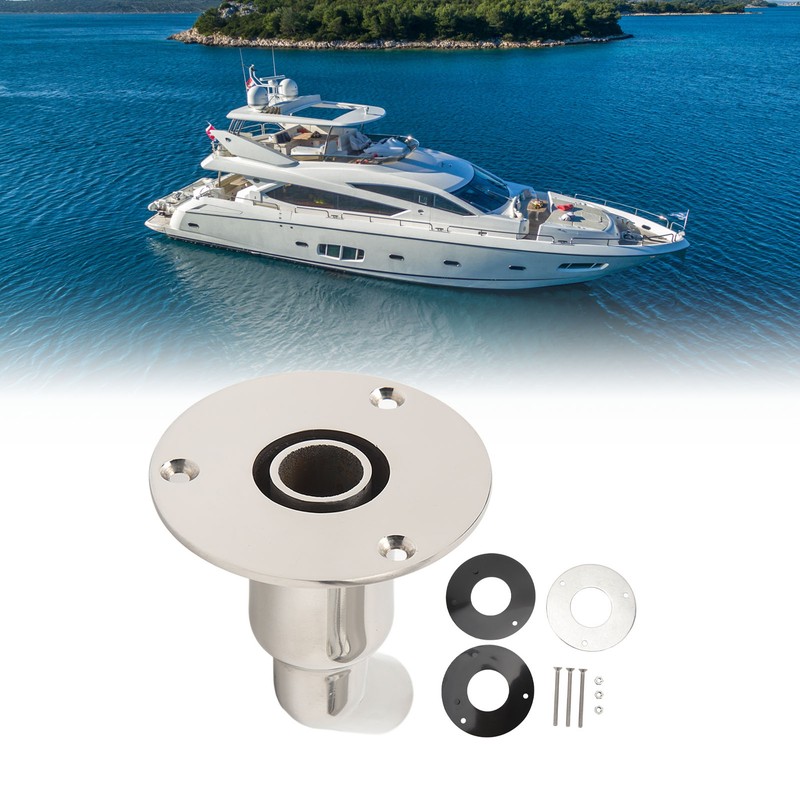 22mm Thru Hull Exhaust Skin Fitting Socket 316 Stainless Steel