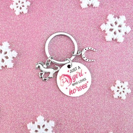 UYBEPU Horse Gifts For Women Girls Horse Keychain for Horses Lovers Unique Horses Stuff Jewelry Best Birthday Christmas Gift Ideas Western Keychain