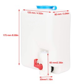 KIMISS Windscreen Washer Pump, Universal Washer Kit Cleaning Pump 12 V 1.8 L Windscreen Wiper Reservoir
