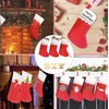 Aoshang 6 Pack Red Felt Christmas Stockings 15" Christmas Candy