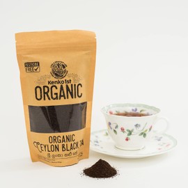 Organic Tea Ceylon Tea Black Tea Tea Leaf Tea 3.5 oz (100 g), Made in Sri Lanka, Organic JAS Certified, Present, Direct Import
