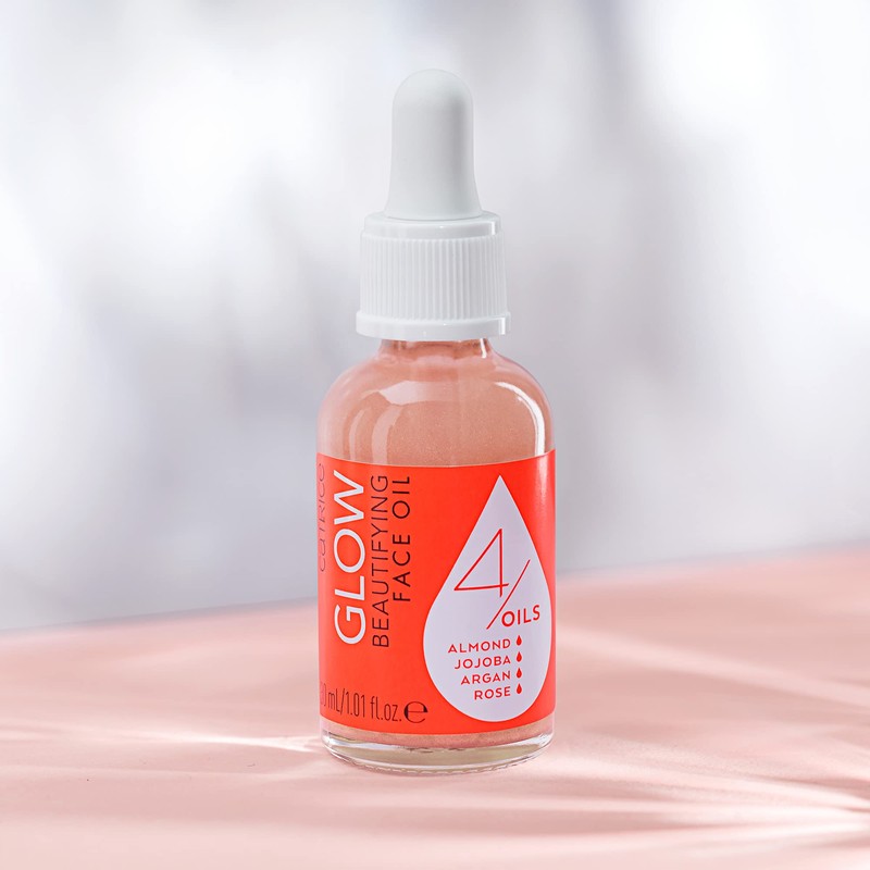 Catrice Glow Beautifying Face Oil, Transparent, Nourishing, for Dry Skin,