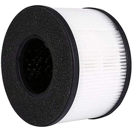 BS-03 True HEPA Replacement Filter Compatible with PARTU and SLEVOO BS-03 HEPA Air Purifier, 3-in-1 H13 Grade True HEPA Replacement Filter, Part U and Part X, 2-Pack