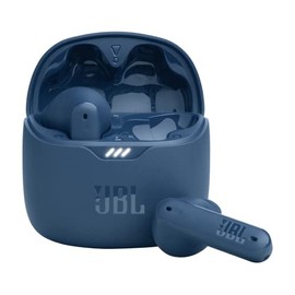 JBL Tune Flex - Auriculares inalámbricos con cancelación de ruido (azul), pequeños (renovados)