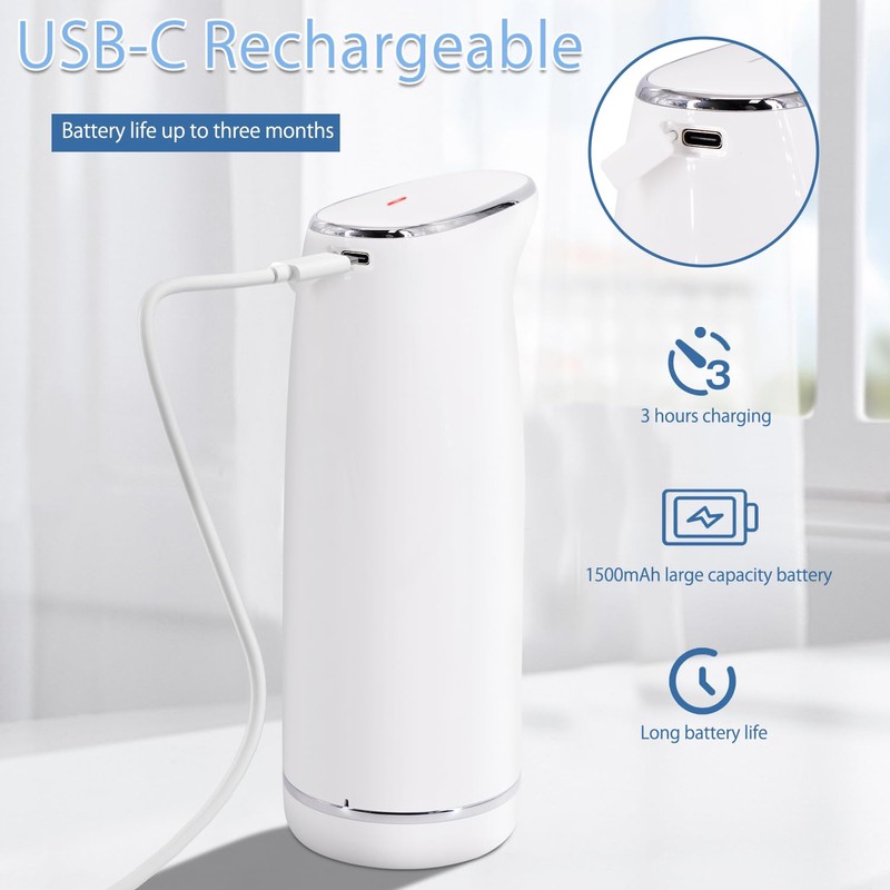 LAOPAO Automatic Soap Dispenser with Sensor, Foam Soap Dispenser, Electric,