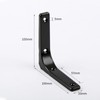 Wenxiaw Shelf Bracket, Black Shelf Bracket, Floating Shelf Bracket, Black