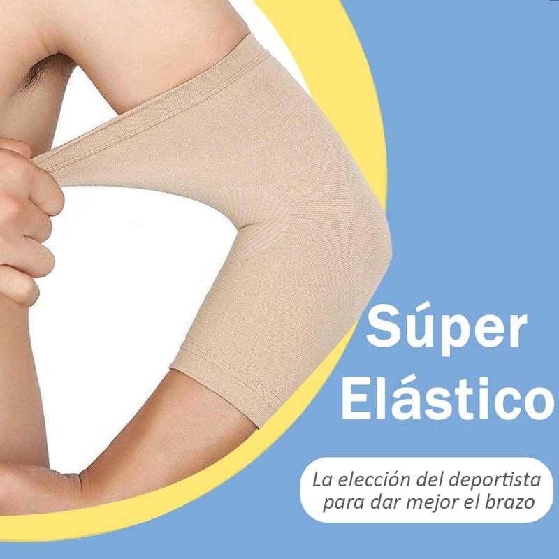 Manga de Compresión para Brazo Alta Elasticidad Transpirable Beige L