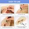 2Pcs Windproof Rope for Hat, Flexible Adjustable Hat Strap Removable