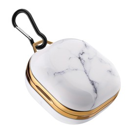 Gatuida 1pc Chic Marble Pattern Protective Headphone Case for Live Earphone Sleeve Carabiner Stylish Portable Cover for and Easy Carrying