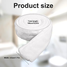 Mikovivi Robe Belt, Soft Robe Belt Replacement Flannel Robe Tie Replacement Bathrobe Belt Replacement for Men Women (White)