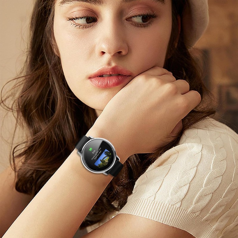 ivoler 3 Pieces Case with Screen Protector for Garmin Vivoactive