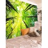 Onivein Green Forest Tapestry Nature Tapestry Ceiling Tree Sunlight Landscape
