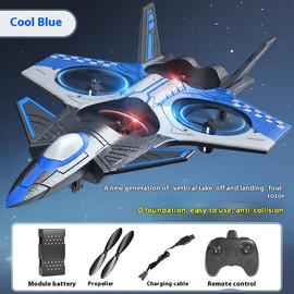 Fancy Fantastic Multi Color Remote Control Airplane Outdoor Electric Remote Control Toys for Gifts ，Adult And Kids:_Blue