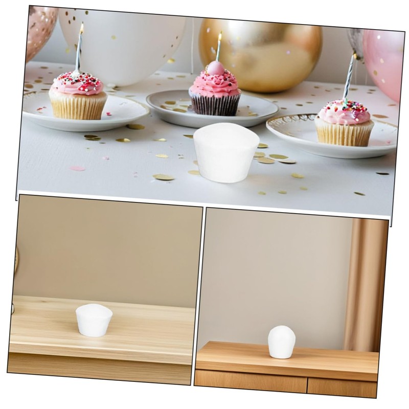 CAXUSD Practice Models for Baking 10pcs Foam Cupcake Dummy Molds