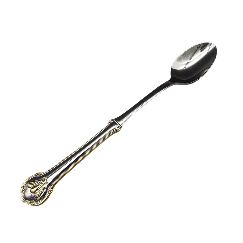 Wallace Napoleon Bee Gold 18/10 Stainless Iced Beverage Spoon (Set