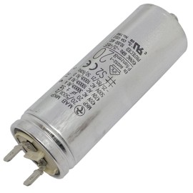 Lumonic Starting Capacitor Hydra MKP-500 20-A [incl. Plug 6.3 x 0.8 mm] | Motor Capacitor 20µF 470V 35 x 98 mm I Capacitor with High-Quality Metal Housing