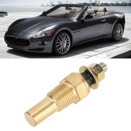 Chazcool Universal Brass Electrical Sender, Coolant Temperature Sensor, Water Temp Temperature 1/8 NPT Electrical Sender Transmitter Sending Unit Temp Sensor