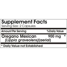 Oregano Mexican 900mg // 180 Capsules // Pure // by PureControl Supplements