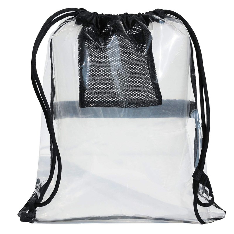 VAVAER Clear Drawstring Bag Gym Tote Bag for Stadium Yoga