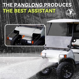 Panglong Club Car DS LED Headlight Kit with Adapter Wire, Factory Style LED Headlight Suitable for 1993-Up 12 Volt Club Car DS, Replace OEM 101988002 101988001