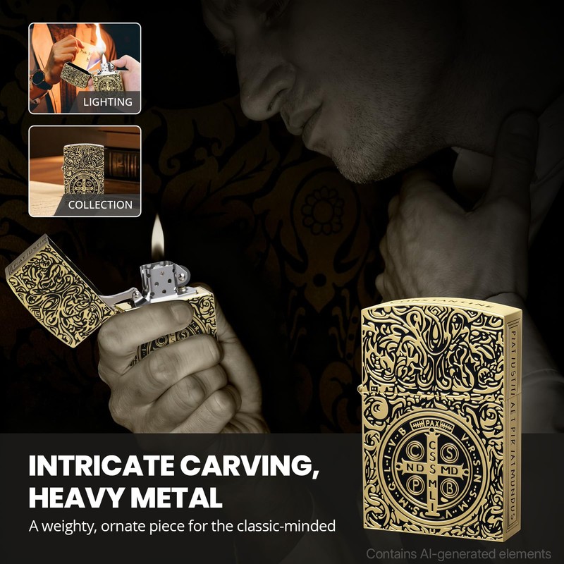 LYPOBALA Constantine Lighter, Vintage Trench Lighter, Kerosene Lighters