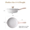 Kordisen Nonstick Ceramic Deep Frying Pan, 10 Inch Non Toxic