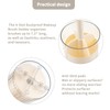 LinNature Press-Pop Makeup Brush Holder with lid, Dustproof Clear Make