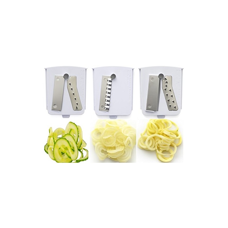 Pack of 3 Premium Blades for Brieftons 5-Blade Spiralizer (BR-5B-02),