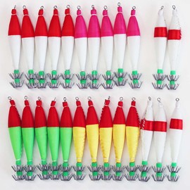 Reason A20sute25hbm25wk Squid Fishing Rigging Set of 25 Pieces in 5 Colors