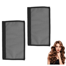 Hair Stretcher Lengthening Net for Curly Hair Prevent Shrinkage Lock Hair Stretcher Looser Curl Wave Hair Ringlets Hair Styling Tools Black 13in 2PCS