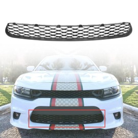 ECOTRIC Front Lower Grille Grill Assembly Compatible with 2015-2023 Dodge Charger SRT Scat Pack Daytona Mesh Grill Guard