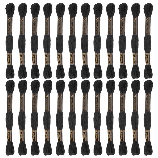 HARFINGTON 24 Skeins Embroidery Floss 8m Each Egyptian Long Fiber