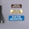 Standard Youth Ministry Sign (Black) - Large