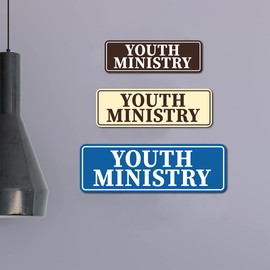 Standard Youth Ministry Sign (Black) - Large