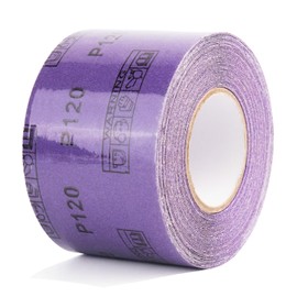 120 Grit PSA Purple Film Ceramic Sandpaper Roll, 2-3/4" Wide Continuous 10 Yard Longboard Sanding Roll Wet Dry Sanding Blocks Self Adhesive Sticky Back Sanding Sheets for Woodworking Automotive