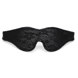 Satin Eye Mask, Soft Comfortable Silk Sleeping Cover Blindfold Tie for Valentine's Day Gift, Sleep Blindfold for Adults Play (Black)