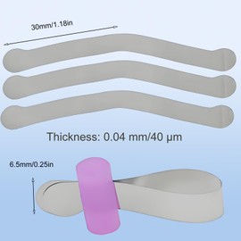 HARMONYDENT 144pcs Dental Tofflemire Matrix Bands, Stainless Steel Matrix Bands, Matrix Strips Dental Tool(13#)