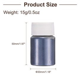 uxcell 15g/0.5oz Mica Powder Natural Resin Epoxy Pigment Powders for Casting Resin, Car Paint, DIY Arts and Crafts, Titanium Crystal Sapphire