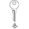 JMA CHI-7DE Key Blank, Replacement for Chicago AP4/104AM (50-Pack)