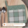 MyHome Country Pot Holder Square, Heat Resistant Oven Gloves, Cotton