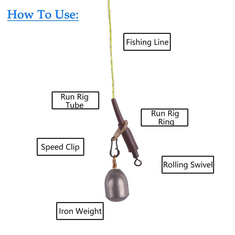 Carp Fishing Rigs Terminal Tackle Accessories Set Quick Change Swivel