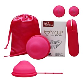Discos Menstruales Reusable Silicona L Más S 2pcs Con Caja