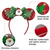 Christmas Mouse Ears Headband Sequins Bow Hair Bands Glitter Santa
