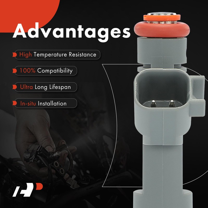 A-Premium Set of 4 Fuel Injectors Compatible with Saab 9-3