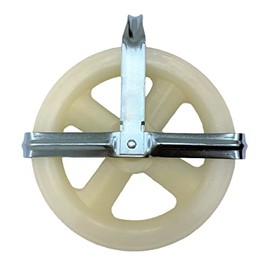 Lifstar 5" Clothesline Pulley, Nylon Rope Pulley for Outdoor Clotheslines - Fits Rope Up to 3/8-in